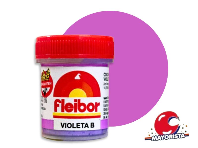 COLORANTE EN PASTA VIOLETA (B) 15 GRS X1 - FLEIBOR