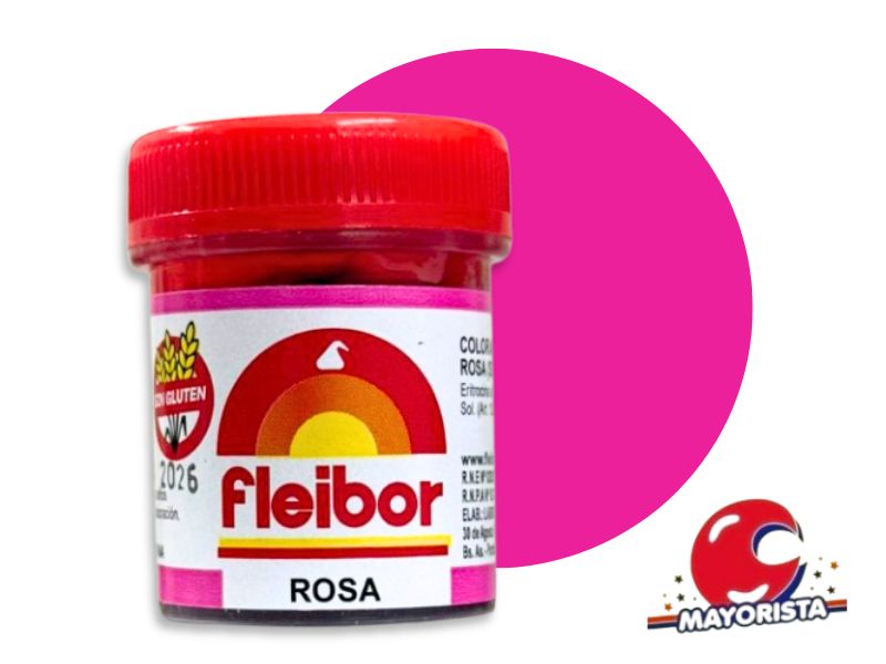 COLORANTE EN PASTA ROSA 15 GRS X1 - FLEIBOR