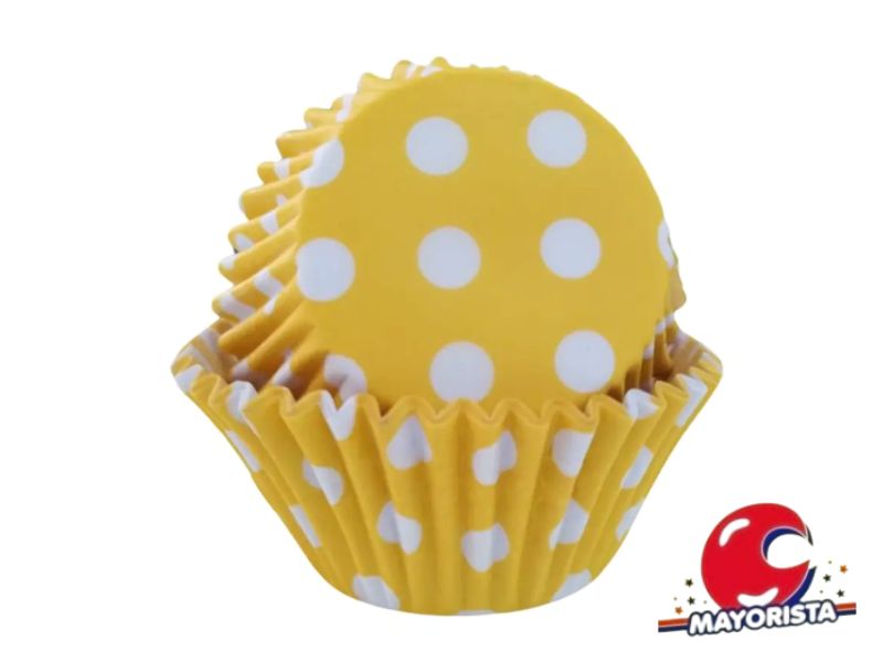 PIROTINES N 10 X 25 LUNARES AMARILLO (CONVIDA)