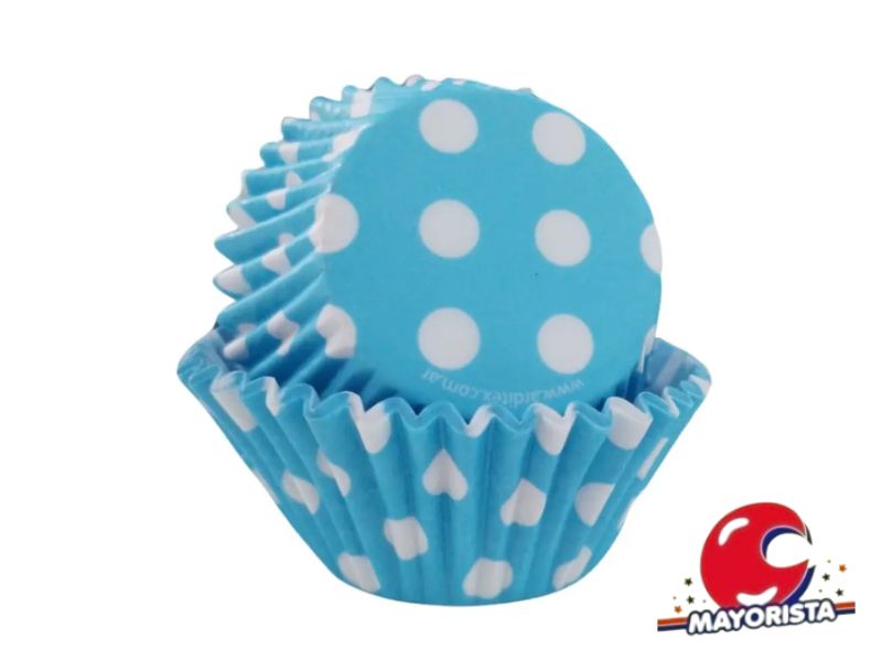 PIROTINES N 10 X 25 LUNARES CELESTE (CONVIDA)