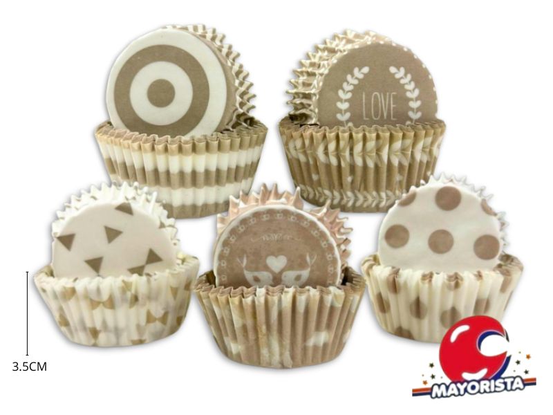 PIROTINES N 10 X 25 SURTIDO BEIGE (CONVIDA)