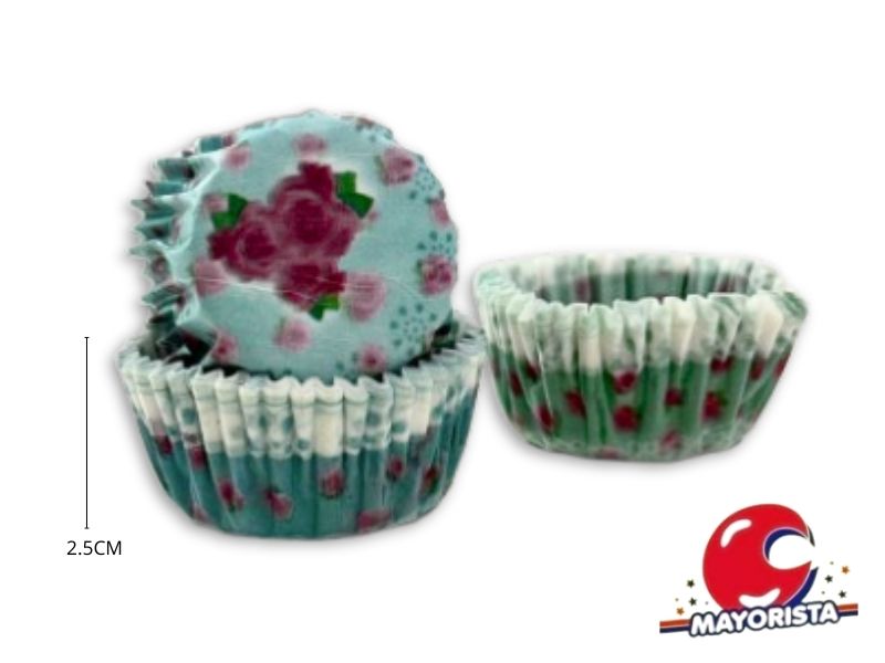 PIROTINES N 8 X 25 FLORES VERDE (CONVIDA)