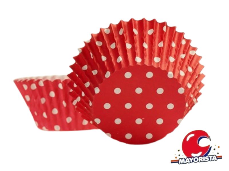 PIROTINES N 10 X 25 LUNARES ROJO (CONVIDA)