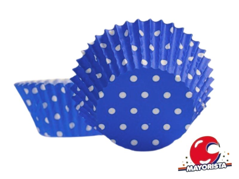 PIROTINES N 10 X 25 LUNARES AZUL (CONVIDA)