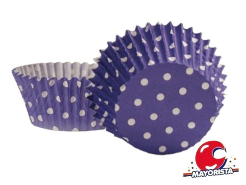 PIROTINES N 10 X 25 LUNARES LILA (CONVIDA)