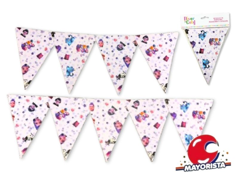 BANDERIN CARTON TRIANGULAR X 1 GUERRERAS KPOP 17CM - DIVER COTY