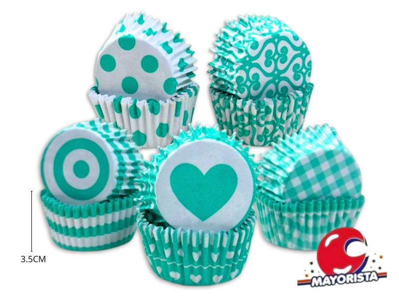 PIROTINES N 10 X 25 SURTIDO VERDE AGUA (CONVIDA)