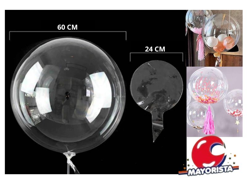 GLOBO BURBUJA 24" (INFLADOS 60 CM) BOBO BALLOON (Y099-481) CHG
