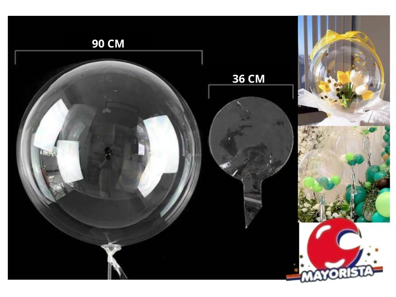 GLOBO BURBUJA 36" (INFLADOS 90 CM) BOBO BALLOON (Y099-482) CHG