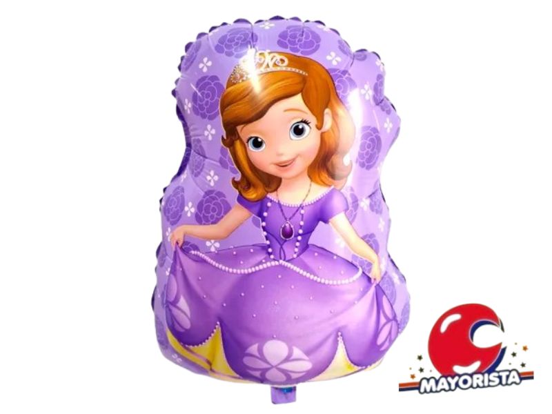 GLOBO MYLAR SILUETA PRINCESA SOFIA 55CM (A0413) CHG