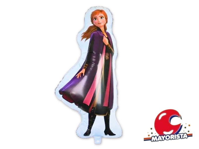 GLOBO MYLAR SILUETA FROZEN ANNA 80CM - CHG