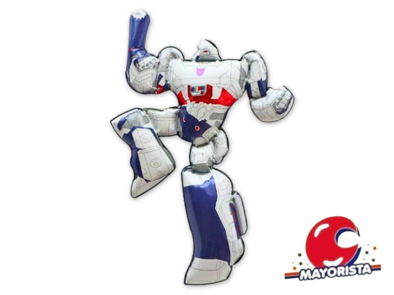 GLOBO MYLAR SILUETA TRANSFORMERS BLANCO 65 CM (TR-012) CHG
