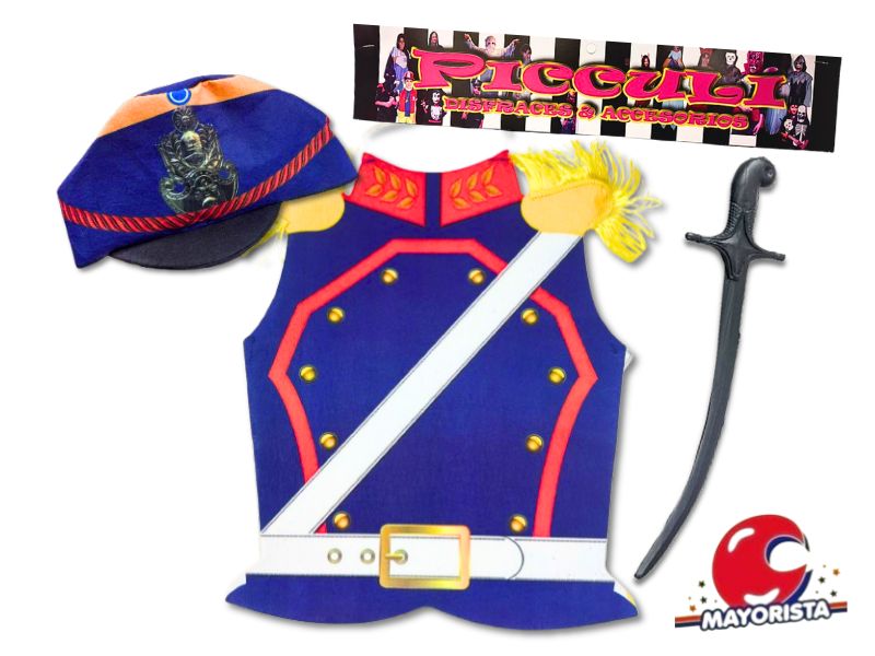 SET DISFRAZ GRANADERO C/PECHERA PANO, GORRO Y ESPADA (2059) PICCULI