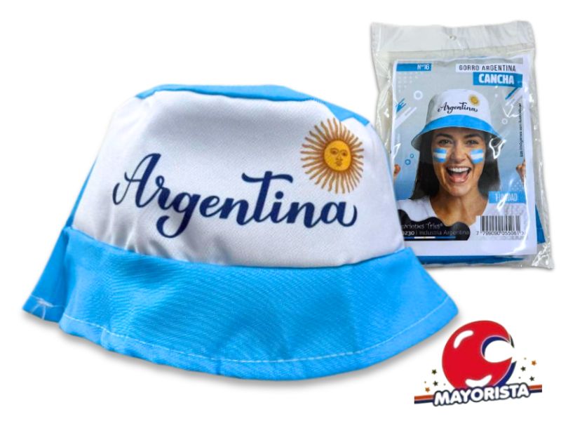 GORRO ARGENTINA CANCHA N16 POLIESTER (10230) TRIES
