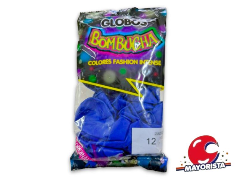 GLOBOS 12 X 25 STANDARD AZUL ELECTRICO BOMBUCHA