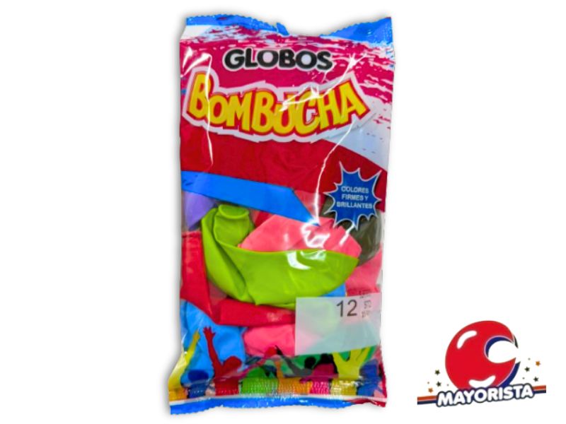 GLOBOS 12 X 25 STANDARD MULTICOLOR BOMBUCHA