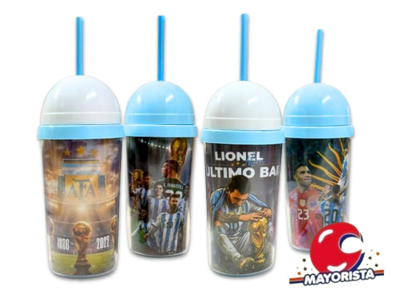 VASO TERMICO ARGENTINA TAPA ESFERA Y SORBETE (10061) STILO