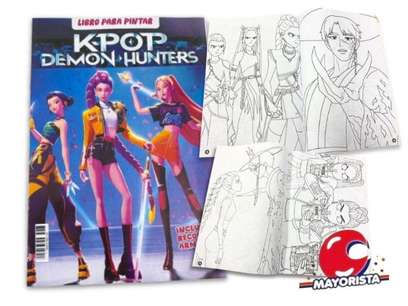 LIBRITO PARA COLOREAR LAS GUERRERAS KPOP (TIA)