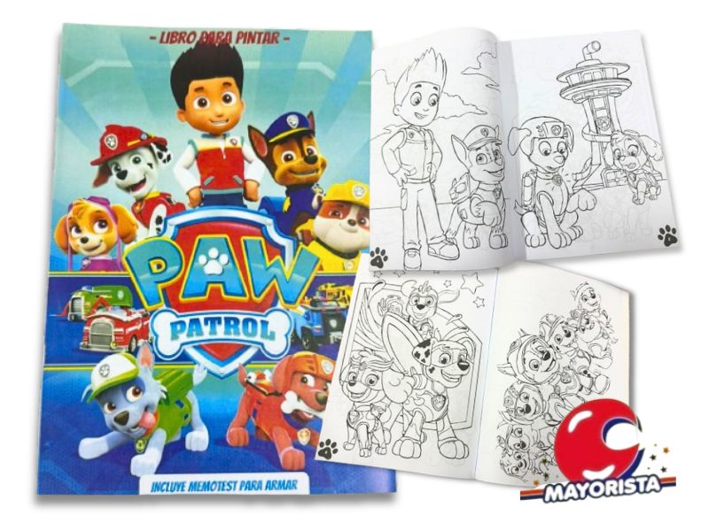 LIBRITO PARA COLOREAR PAW PATROL (TIA)