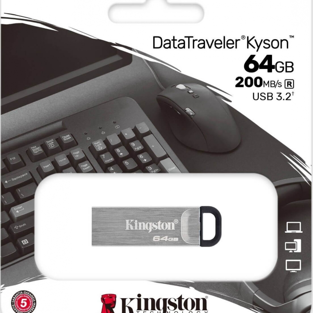 KINGSTON 64GB KYSON 3.2  (METALICO)